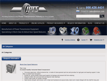 Tablet Screenshot of gear-speed-reducers.iptsinc.com